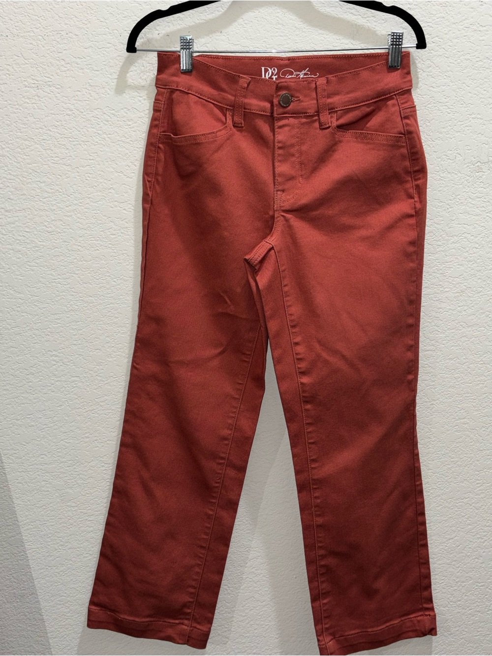 DG2 by Diane Gilman Rust Straight Leg Jeans